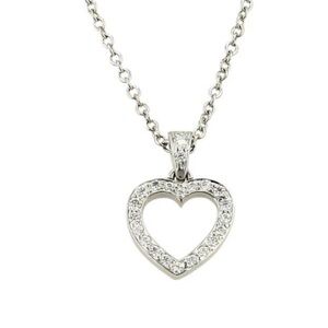 Tiffany & Co. Silver Heart Necklace Classic Traditional Tiffany’s Luxury